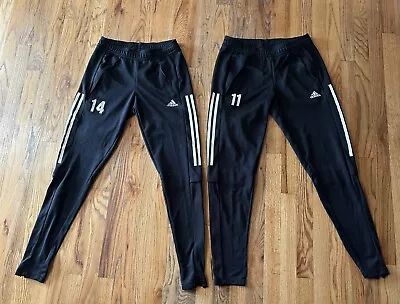 Adidas Womens Lot Of 2 Pairs Aeroready Black Soccer Pants Size XS & Small • $39.95