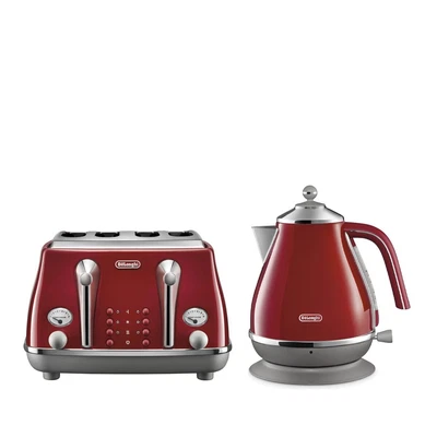 $307 • Buy DeLonghi Icona Capitals Kettle And Four Slice Toaster Breakfast Pack CTOC4003...