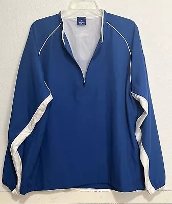 Nr Mint Mizuno M-l 1/4 Zip Long Sleeve Batting Pullover Jacket Dodgers Met Cubs • $12.95