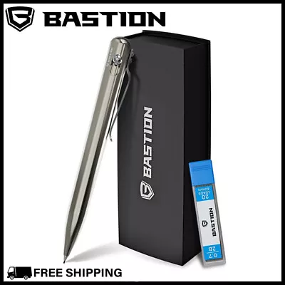 BASTION MECHANICAL PENCIL 0.7MM Titanium Body Bolt Action Drafting Drawing NEW • $61.99