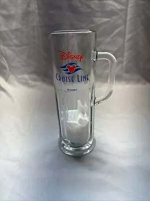 Disney Cruise Line 20oz 9  Tall Glass Mug Stein Mickey Mouse Ears EUC • $22.99