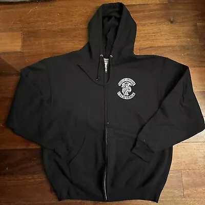 Vintage Sons Of Anarchy SAMCRO Zip Up Hoodie Size XL • $60