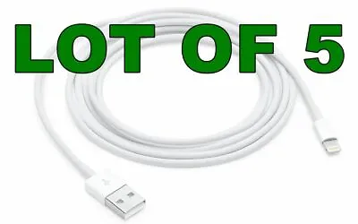 $14 • Buy 5 X FAST USB Lightning Charger Cable For Apple IPhone IPAD 5pcs 5X Pcs BULK LOT