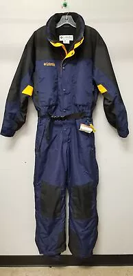 Vintage Columbia Sportswear Blue/Orange Men's Sz M One Piece Ski Snow Suit • $47.99