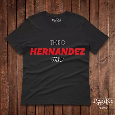 AC Milan Theo Hernandez Football T-Shirt Men Women's Kid's Black White NEW • £14.99