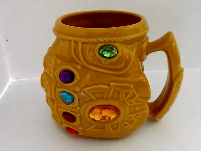 Disney Marvel Thanos Infinity Gauntlet 3d Coffee Cup Mug  * 18 Oz * Yellow * • $15.99