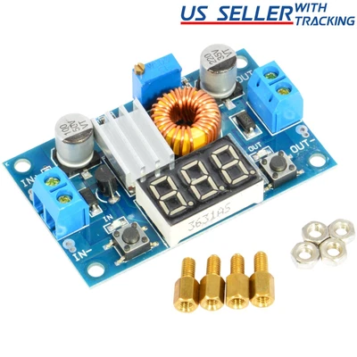 $7.49 • Buy XL4015 5A DC Buck Step-down Adjustable Voltage Power Converter W/ LED Voltmeter