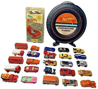 Vintage Hot Wheels Redline Rally Carry Case 1967 Loose Cars Van VHS Matchbox Lot • $349.95