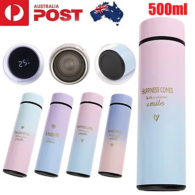 $19.95 • Buy Smart Stainless Steel Water Bottle Vacuum Flask Thermos Coffee Cup Insulated AU