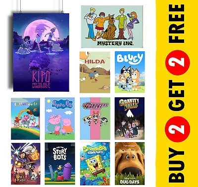 £2.19 • Buy The Best Kids’ Cartoons 2022 Animation TV Series Kid Wall Art A3 / A4 /A5 Prints