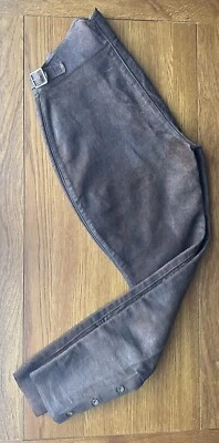 Jodhpurs Vintage Cavalerie Verte Oreilles D'éléphant - Taille 30 Pour Homme - Occasion Bon état