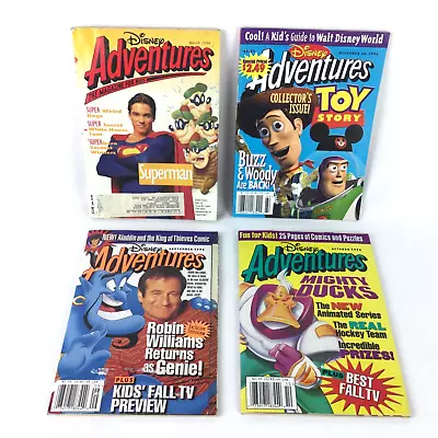 Disney Adventures Magazine RARE 1994 Superman & 1996 Robin Williams Genie LOT X4 • $19.99