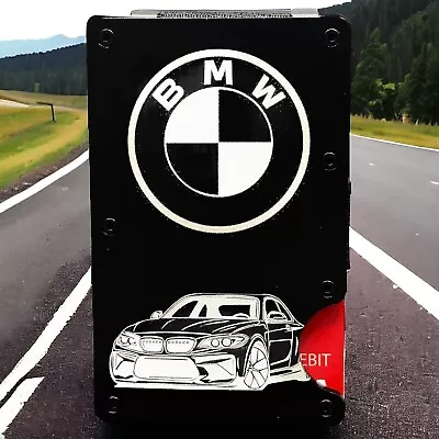 BMW Logo -Custom Laser Engraved Wallet  - GREAT GIFT WALLET • $23.99