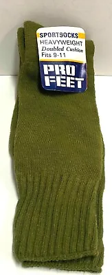 Vintage Pro Feet Sport Sock Men's Green Tube Socks 9-11 • $25.61