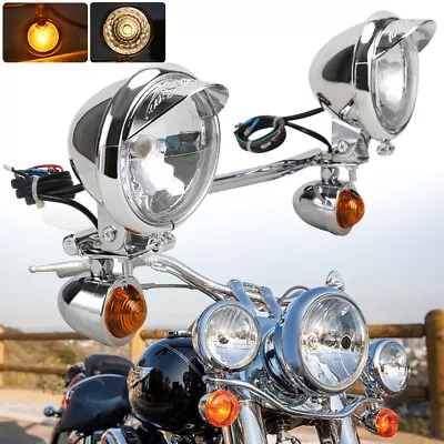 $53.51 • Buy Passing Turn Signal Spot Light Bar For Yamaha V Star 650 950 1100 Custom Classic