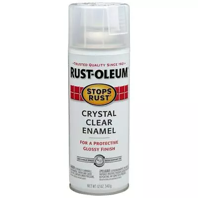 Clear Spray Paint Protective Enamel Gloss 12oz Rust UV Protection Top Coat Metal • $10.10