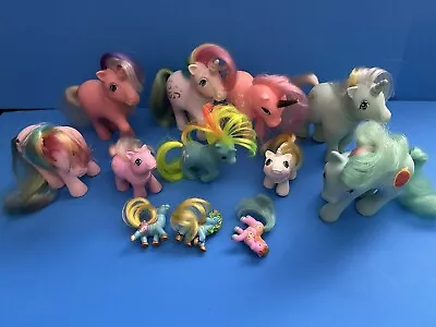 LOT Of MY LITTLE PONY DOLLS-FIGURES-Unicorns-1980s-Hasbro-Hong Kong-1 Sleep Eyes • $54.99