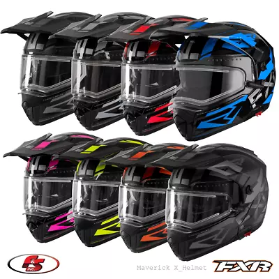 NEW FXR Maverick X Snowmobile Modular Helmet W/ Electric Shield Md LG XL 2XL 3XL • $365.49