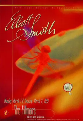 Elliott Smith No. 2 At The Fillmore Auditorium SF Poster 3/2/1999 F364 Wiedemann • $64.99