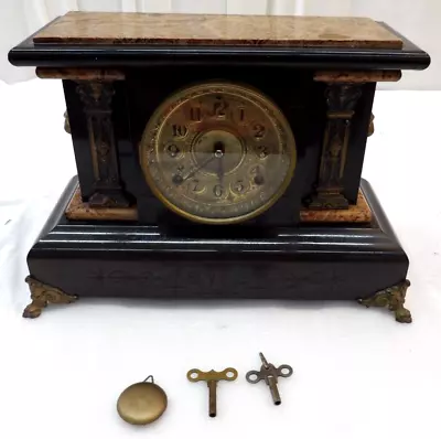 Antique Seth Thomas Adamantine Mantle Clock Late 1800's Working • $100