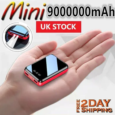 9000000mAh Power Bank Portable Fast Charger Battery Pack 2 USB For Mobile IPhone • £8.99