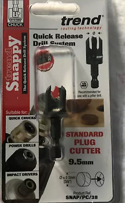 £14.49 • Buy Original !!!. TREND SNAPPY PC38 PLUG CUTTER 9.5MM (3/8 ) SNAP/PC/38