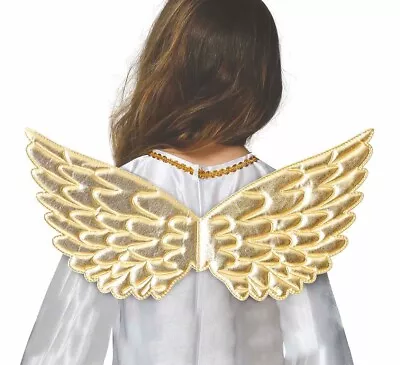 Angel Wings Child Unisex Nativity Fancy Dress Costume Christmas Accessory Kids • £5.49