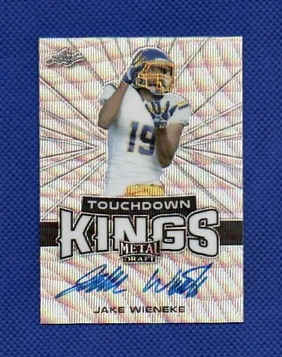 Jake Wieneke 2018 Leaf Metal Draft Touchdown Kings Rookie Auto! South Dakota! • $6.99