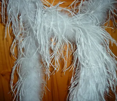 £75 • Buy OSTRICH FEATHER BOA BEAUTIFUL LONG VINTAGE BOA 1930s