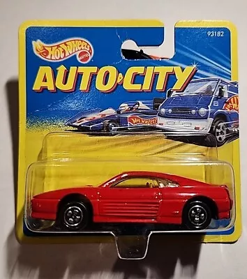 Vintage Hot Wheels Auto City Red Ferrari 348. 1994 #93182 (Corgi). See Pics! • $20