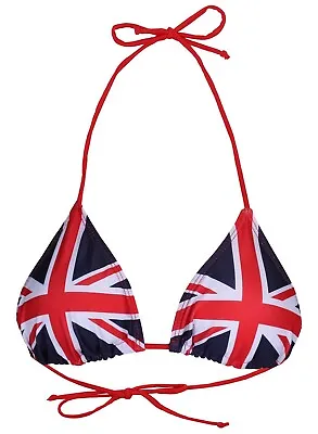 £20.99 • Buy Primark Bikini Women Two Piece Blue Red Swimsuit Union Jack Set