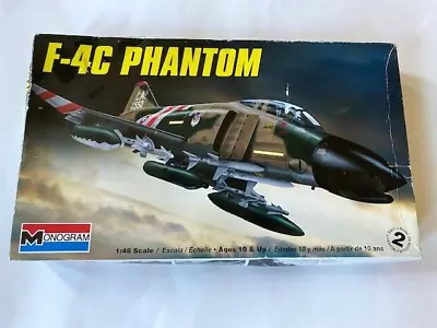Monogram F-4C PHANTOM Model Kit #85-5859 1:48 - NEW SEALED PARTS In Opened Box • $29.99