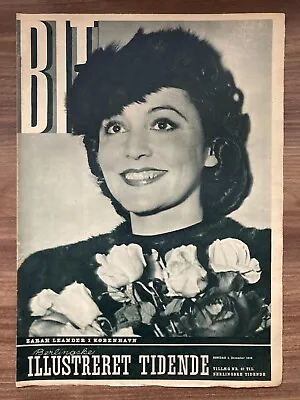 Zarah Leander Actress Copenhagen Visit Danish Magazine 1938  Berlingske I.T  • $19.99