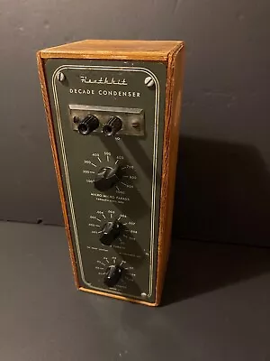 Mod DC-1 Heathkit DECADE CONDENSER  USED Wood Case VINTAGE RARE UNTESTED Item#2 • $69.95