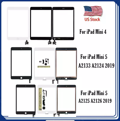 Replacement For IPad Mini 4 Touch Screen Digitizer Glass Lens + Home Button • $16.19