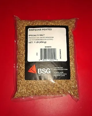 Peated Malt 10 Lbs Simpsons Specialty Grain For The Finest Irish Whiskey Ever • $23.95