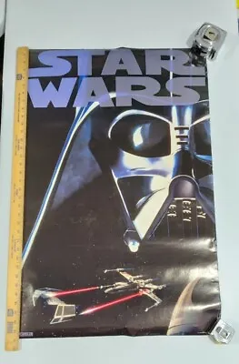 Vintage Star Wars Poster 1995 Darth Vader Western Graphic Corp • $14.99