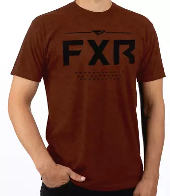 £37.95 • Buy Fxr Racing Men's Victory Tech T-shirt - Rust Heather/grey