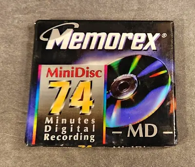 Brand New Factory Sealed Memorex Blank Recordable Mini Disc 74 Minutes Digital • $9.99