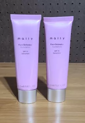 Lot Of 2 - Mally Face Defender BB Cream Foundation - Light - 1.8 Oz • $8.99