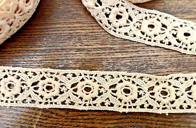 Vintage Sewing Craft & Upholstery Trim - Flora Beige Trim -   Approx 10 Yards • $12