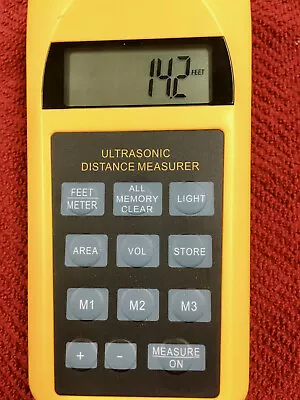 £9.76 • Buy Ultrasonic Digital Handheld Laser Distance Measurer Measure 15Meter -45FT Range