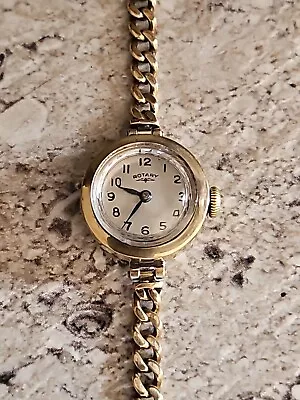 Vintage Rotary 9ct Gold Case And Bracelet Cocktail Watch.  • $755