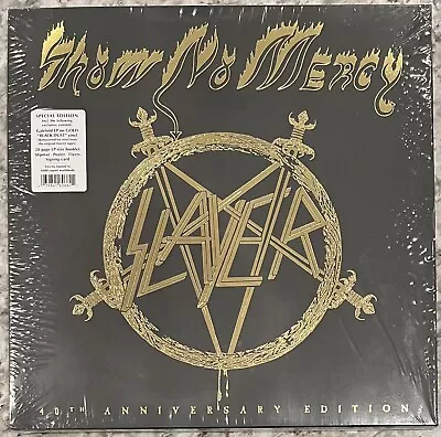 Slayer - Show No Mercy 40th Anniversary LP Gold  Black Dust  Ltd. [Metal Blade] • $88