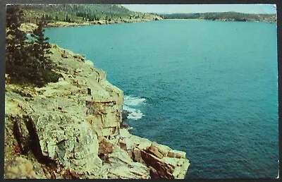 Mount Desert Island Maine Otter Cliffs Ocean Drive Vintage View Postcard Posted  • $1.95
