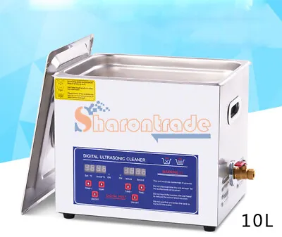 1PC 10L Industry Jewelry Ultrasonic Cleaner Dental Digital Time Heater 240W • $464.67