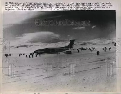 1966 Press Photo McMurdo Station Antarctica U.S Air Force Jet Starlifter • $19.99