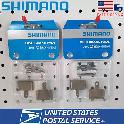 2 Pair Shimano B01S Disc Brake Pads Resin MTB For M315 MT200 Acera Altus Deore • $11.99