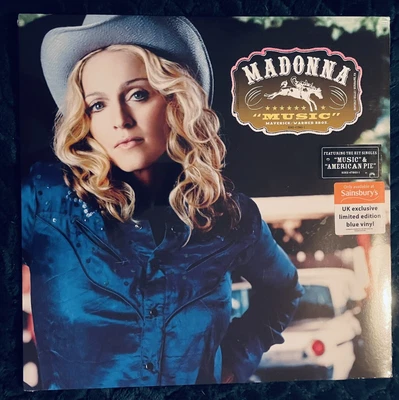 £41 • Buy Madonna Music - SEALEDRare 2018 Blue Vinyl UK Limi/Edition Sainsburys Exclusive
