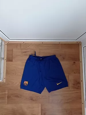 Barcelona Home Football Shorts 2016/2017 Soccer Nike Mens M Blue • $24.99